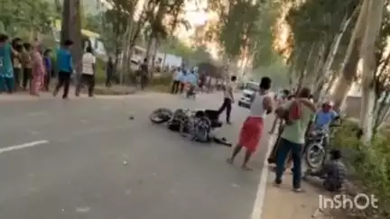 बरहट: कटौना बाईपास के पास तीन बाइक की आपस में हुई टक्कर, तीनों बाइक चालक गंभीर रूप से घायल