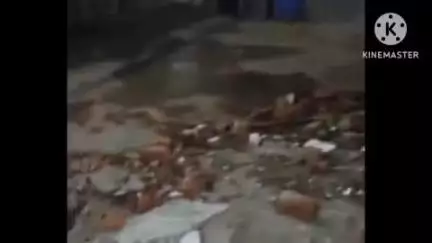 हुज़ूर: भोपाल: रानी कमलापति स्टेशन के दो छज्जे गिरे, आंधी-बारिश से पुरानी बिल्डिंग को नुकसान