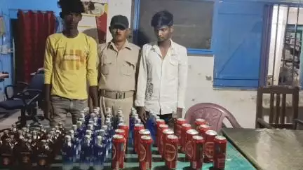बीरपुर थानांतर्गत  विदेशी शराब 09 ली० और देशी शराब 19 ली० कुल 28 ली० बरामद के साथ में 02 अभियुक्त को जेल भेजा गया।