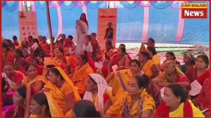गया जी जिला के बेलागंज प्रखंड अंतर्गत ग्राम गाहरपुर में महिला संवाद कार्यक्रम जीविका दीदी द्वारा