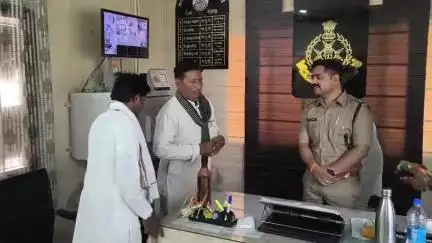 प्रदेश अध्यक्ष राम जगदीश दांगी भारतीय किसान यूनियन महाशक्ति ने नाया एसपी का किया स्वागत जय जवान जय किसान