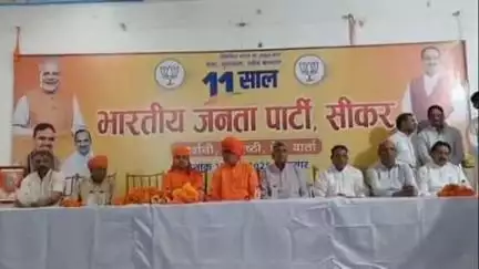 सीकर: सांवली रोड स्थित भाजपा कार्यालय में कार्यकर्ताओं की बैठक का हुआ आयोजन, तिजारा विधायक बाबा बालक नाथ रहे मौजूद