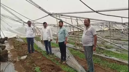 सेनगाव: वलाना परिसरात जोरदार वादळी वाऱ्याने शेडनेटचे प्रचंड नुकसान, नुकसान भरपाई देण्याची मागणी #jansamasya