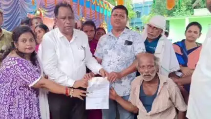 ଜଳେଶ୍ବର: ନଶ୍ଚିମପୁର ଗ୍ରାମପଞ୍ଚାୟତ ରେ ବିକାଶ ବାହନା ରଥ କୁ ସ୍ୱାଗତ