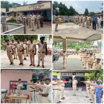 आज दिनांक-12.06.25 को विश्व बाल श्रम निषेध दिवस के अवसर पर विभिन्न थानों परिसर में पुलिस पदाधिकारियो एवं कर्मियों द्वारा शपथ ग्रहण लिया गया I