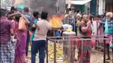 సత్యవేడు గంగమ్మ జాతరకు పోటెత్తిన భక్తులు