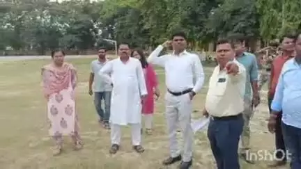 शिवहर: डीएम ने पिपराही खेल मैदान का निरीक्षण किया, भीषण गर्मी के कारण बच्चों के खेलने पर रोक लगाई