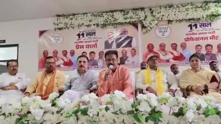 मंझनपुर: मोदी युग में भारत बना वैश्विक शक्ति, 11 साल में राजनीति की परिभाषा बदली: मंझनपुर में बोले महापौर गणेश केसरवानी