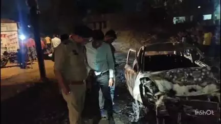 बिलासपुर: नशे में धुत्त कार चालक ने पहले वाहन, फिर बच्चे और मवेशियों को ठोकर मारी, बाद में खुद दुर्घटनाग्रस्त होकर जलकर हुई खाक
