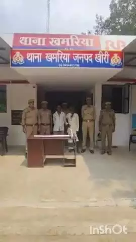 धौरहरा: खमरिया थाना पुलिस ने जानलेवा हमले के मामले में वांछित दो अभियुक्तों को गांव से किया गिरफ्तार