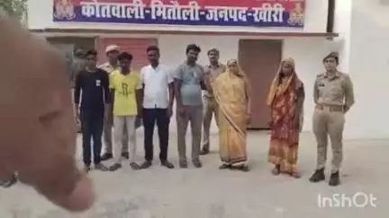 मितौली: थाना मितौली पुलिस ने शांति भंग करने वाले 8 अभियुक्तों को अलग-अलग जगहों से किया गिरफ्तार