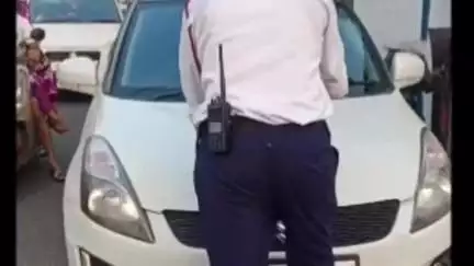 थानेसर: गाड़ी से पुलिसकर्मी को कुचलने की कोशिश करने वाले ड्राइवर का ₹23 हजार का चालान कटा
