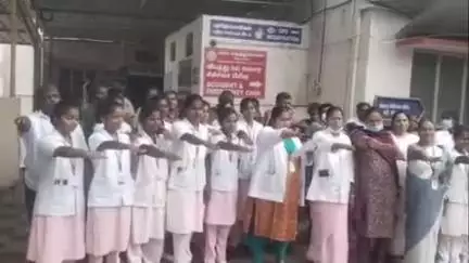 ஊத்தங்கரை: குழந்தை தொழிலாளர் எதிர்ப்பு தின உறுதிமொழி அரசு மருத்துவமனையில் ஏற்கப்பட்டது