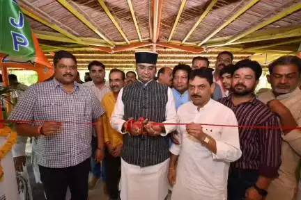 सीहोर: मंत्री विश्वास सारंग ने क्रिसेंट में केंद्र सरकार के 11 साल पूरे होने पर प्रदर्शनी का उद्घाटन किया