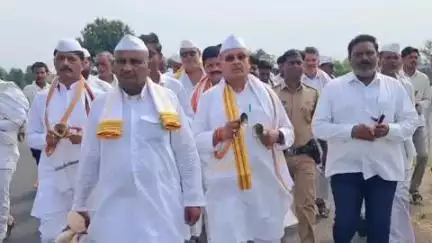मलकापूर: एलोरा येथून श्री क्षेत्र सखारामपुर महाराज यांच्या पालखीचे पंढरपूर वारीसाठी प्रस्थान