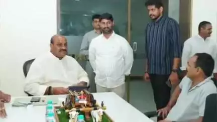 జమ్మలమడుగు: జమ్మలమడుగు : రాష్ట్ర వ్యవసాయశాఖ మంత్రి అచ్చెన్నాయుడుని కలిసిన తెదేపా ఇంచార్జ్ భూపేష్ రెడ్డి