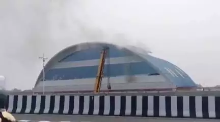 बैरसिया: रानी कमलापति स्टेशन परिसर में एक और दुर्घटना, रेस्टोरेंट के किचन में अचानक आग, कोई जनहानि नहीं
