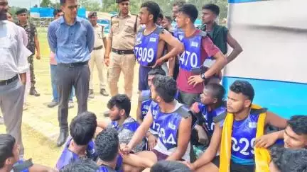 मोतिहारी: मोतिहारी में होमगार्ड बहाली के लिए शारीरिक दक्षता जांच परीक्षा में 996 उम्मीदवार हुए शामिल