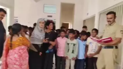 ಶೋರಾಪುರ: ಕೆಂಭಾವಿ ಪೊಲೀಸ್ ಠಾಣೆಯಲ್ಲಿ 'ತೆರೆದ ಮನೆ' ಮೂಲಕ ಶಾಲಾ ಮಕ್ಕಳಿಗೆ ಕಾನೂನು ಅರಿವು