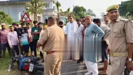 बुढ़ाना: बुढानातहसील क्षेत्र के कस्बा शाहपुर में छोटा हाथी गाड़ी और बाइक की भिड़ंत, बाइक सवार की हुई मौत