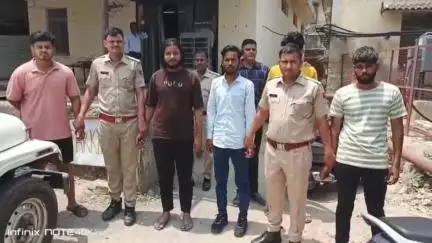 अजमेर: शहर के ग्लोबल कॉलेज के पास झगड़ा कर रहे 5 आरोपियों को पुलिस ने किया गिरफ्तार, जांच जारी