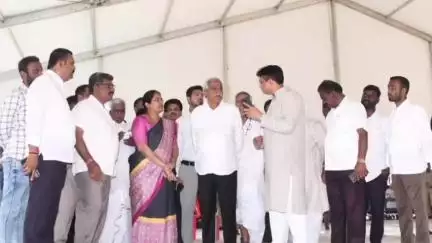 ಯಾದಗಿರಿ: ಜೂ.14ರಂದು ನಗರಕ್ಕೆ ಮುಖ್ಯಮಂತ್ರಿ ಆಗಮನ, ಕಾರ್ಯಕ್ರಮದ ಸಭಾಂಗಣ ಸಿದ್ಧತೆ ವೀಕ್ಷಣೆ ಮಾಡಿದ ಸಚಿವರು ಕೆಕೆಆರ್ ಡಿಬಿ ಅಧ್ಯಕ್ಷ ಡಾ. ಅಜಯ್ ಸಿಂಗ್