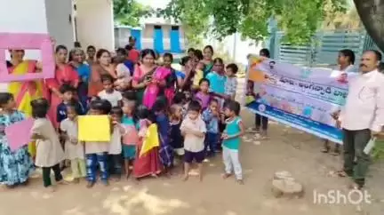 మహదేవ్​పూర్: బూర్గుడెం,పంకేన గ్రామాలలో అమ్మ మాట, అంగన్వాడి బాట