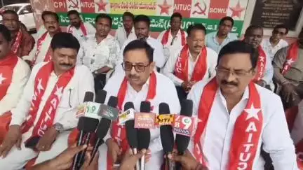 రామగుండం: రాష్ట్ర ప్రభుత్వానికి గులాంగిరి చేస్తున్న సింగరేణి యాజమాన్యం: AITUC అధ్యక్షులు వాసిరెడ్డి సీతారామయ్య