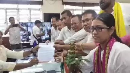 বিশালগড়: সিপাহীজলার জেলাশাসকের নিকট তিপা মথা দলের ডেপুটেশন