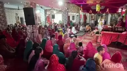 भवारना: विधायक विपिन सिंह परमार ने भील्ला में आयोजित श्रीमद् भागवत गीता कथा में भाग लिया
