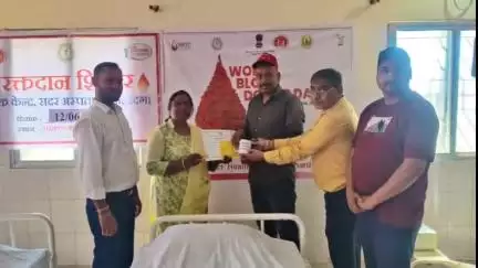 किस्को: सामुदायिक स्वास्थ्य केंद्र किस्को में रक्तदान शिविर आयोजित, रक्तदान से मनुष्य तंदुरुस्त रहता है: चिकित्सा पदाधिकारी