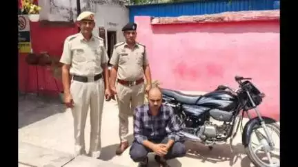 रेवाड़ी: बाइक चोरी करने के मामले में एक आरोपी गिरफ्तार