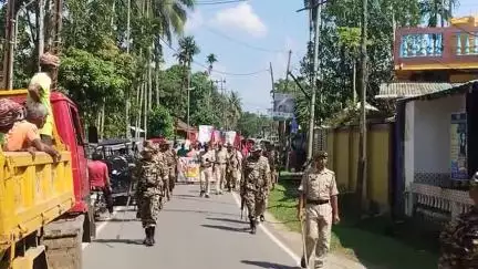 খোয়াই: জনস্বার্থ সংশ্লিষ্ট বিভিন্ন দাবি নিয়ে খোয়াই শহরে সিপিআইএম দলের মিছিল