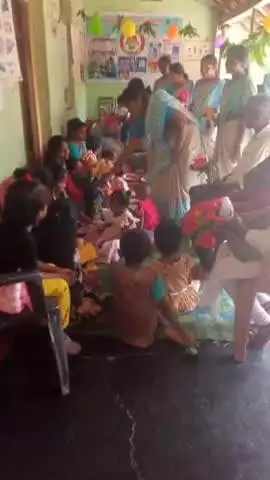 కూనవరం మండలంలో చిన్నారులకు సామూహిక అక్షరాబ్యాసం కార్యక్రమం