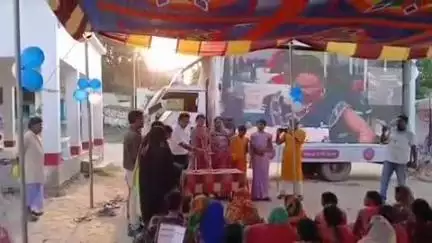 खैरा: खैरा दुर्गा मैदान के प्रांगण में महिला संवाद कार्यक्रम का समापन किया गया
