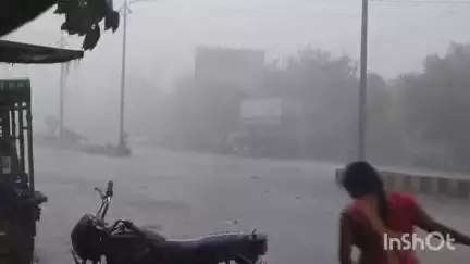 गुना नगर: तेज आंधी और बारिश से जनजीवन अस्त-व्यस्त, पेड़ और बिजली के खंभे टूटे, मकानों के छप्पर उड़े, तस्वीरें वायरल