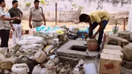 थानेसर: थाना सदर थानेसर पुलिस ने फैसलाशुदा केसों के माल-मुकदमा को किया नष्ट