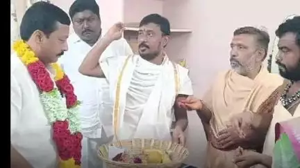 నందవరం ఆలయ ఈవోగా శ్రీనివాసరెడ్డి బాధ్యతల స్వీకరణ