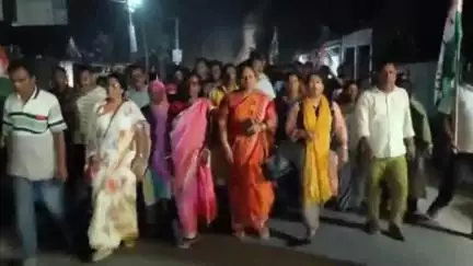 কোচবিহার ১: এলাকার উন্নয়নের স্বার্থে ও সাম্প্রদায়িকতার বিরুদ্ধে দেওয়ানহাটে মিছিল তৃণমূলের, উপস্থিত ব্লক সভাপতি