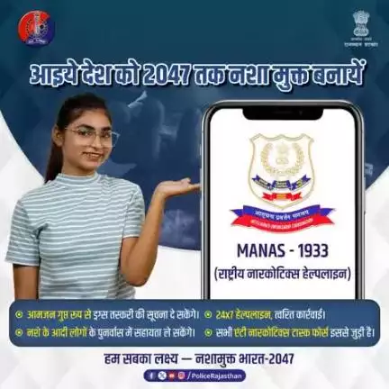 09 जून 2025 को केंद्र सरकार द्वारा M.A.N.A.S.-1933 हेल्पलाइन प्रारंभ की गई।