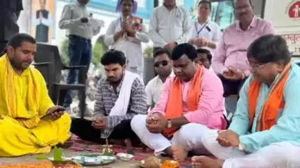 कांकेर: कांकेर के कोमलदेव जिला हॉस्पिटल में भूमिपूजन पर विधायक और नगरपालिका अध्यक्ष रहे उपस्थित