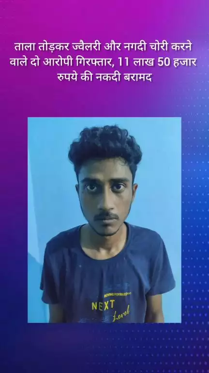 गुरुग्राम: ताला तोड़कर ज्वैलरी और नकदी चोरी करने वाले दो आरोपी गिरफ्तार, ₹11.50 लाख की नकदी बरामद