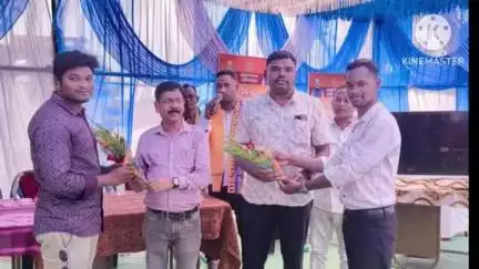 ଧର୍ମଗଡ: ବିକାଶ  ସଚେତନତା ରଥ  କୁ  ନନ୍ଦ ଗାଁ ପଞ୍ଚାୟତ ରେ ସ୍ୱାଗତ ସମ୍ବର୍ଦ୍ଧନା