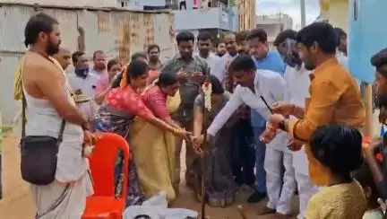 ಬಳ್ಳಾರಿ: ನಗರದಲ್ಲಿ ವಿವಿಧ ಕಾಮಗಾರಿಗಳಿಗೆ ಶಾಸಕ ನಾರಾ ಭರತ್ ರೆಡ್ಡಿ ಭೂಮಿಪೂಜೆ