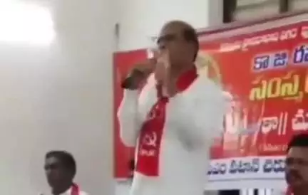 పటాన్​​చెరు: రఘుపాల్ సంస్మరణ సభ : సిపిఎం రాష్ట్ర కార్యవర్గ సభ్యులు కామ్రేడ్ చుక్కా రాములు