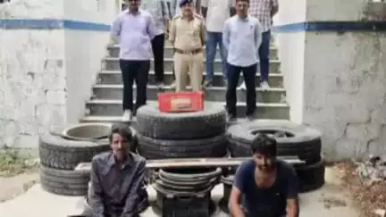 જૂનાગઢ: જૂનાગઢમાં ટ્રક ટાયર ચોરી કરનારા બે આરોપી ઝડપાયા