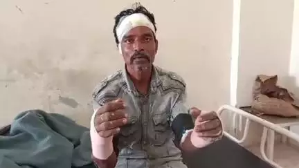 बुरहानपुर नगर: बुरहानपुर नेपानगर में स्कूल में रंग करते समय मजदूर गिरा, अस्पताल में भर्ती