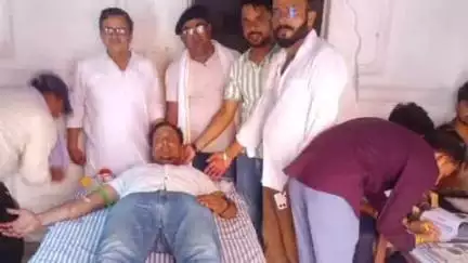 झुंझुनू: क्यामखानी महासभा ने दादा नवाब खाँ के 606वें जन्मदिवस पर खेत्री महल में विशाल रक्तदान शिविर का आयोजन किया