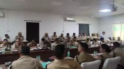 भीलवाड़ा: भीलवाड़ा एसपी कार्यालय में हुई क्राइम बैठक, डायन प्रताड़ना सहित कई विषयों पर चर्चा की गई