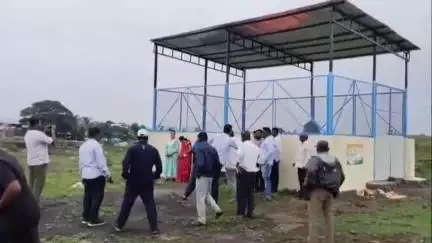 हातकणंगले: कुंभोज येथे वारणा प्रकल्पाच्या राखीव जागेत सुमारे तीन गुंठे क्षेत्रावर घनकचरा प्रकल्पाचे उदघाटन